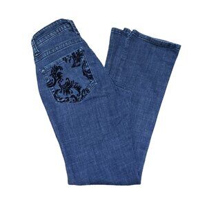 Lee Slender Secret Lower On The Waist Women's Size 8 Short Bootcut Blue Jeans